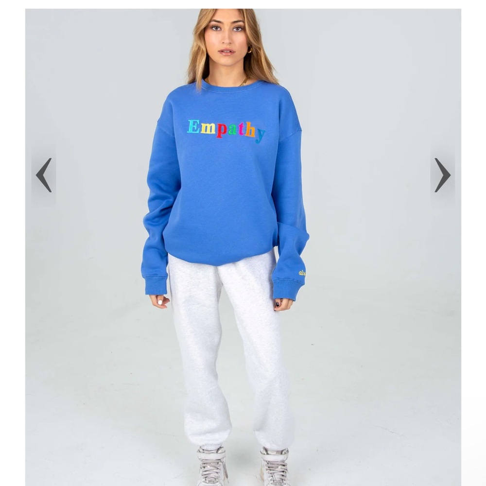 🍁🍁LAST CHANCE 🍁🍁 The Mayfair group Empathy Always Royal Blue Crewneck - Picture 7 of 7